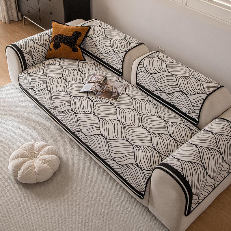 

New Sofa Cushion Fixed Non-Slip Four-Season Universal One-Piece Seat Cushion Sofa Cover Light Luxury High Sense 70*70cm