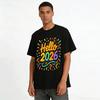 Hello 2026 New Year Printed Casual Sweatshirt Holiday Party Top Pure Cotton T-shirt