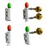1 Piece Double Bells Rod Clip Fishing Bite Alarms Fishing Rod Bells Ring Induction Lamp Bright Night Flash Led Without Battery