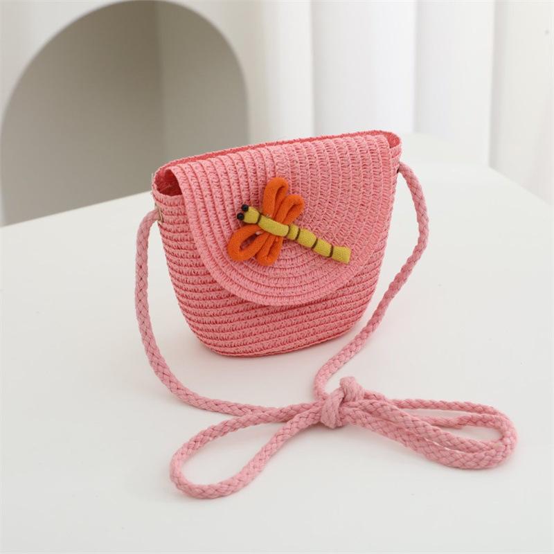 Summer children's bag women's pastoral straw bag woven bag new cute fashion girl crossbody straw bag