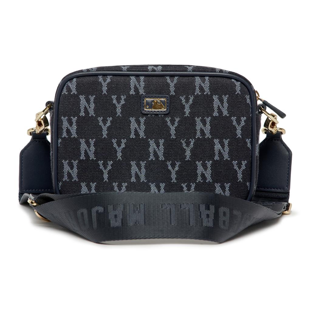 New MLB Polyester Camera Bag, Crossbody Bag, Shoulder Bag Unisex Dark Blue 7ACRM052-50BLS