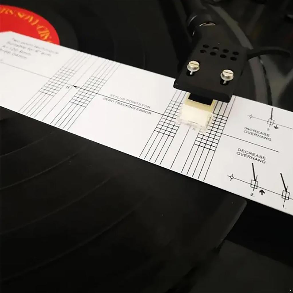 Stylus Force Gauge and Alignment Protractor Set - Turntable Cartridge Calibration Tool for Vinyl Record Player