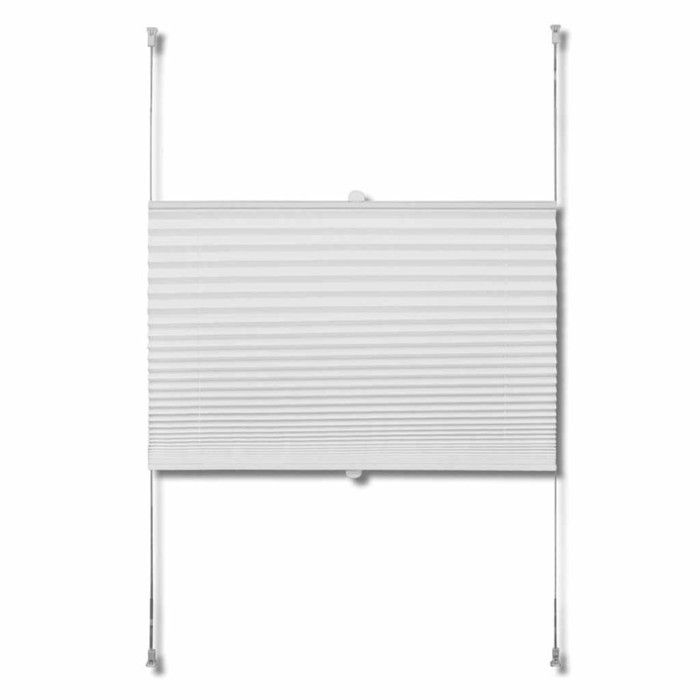 VidaXL Store Plissé Blanc 70x150cm Fenêtre Occultant Tamisant Store Enrouleur 240599