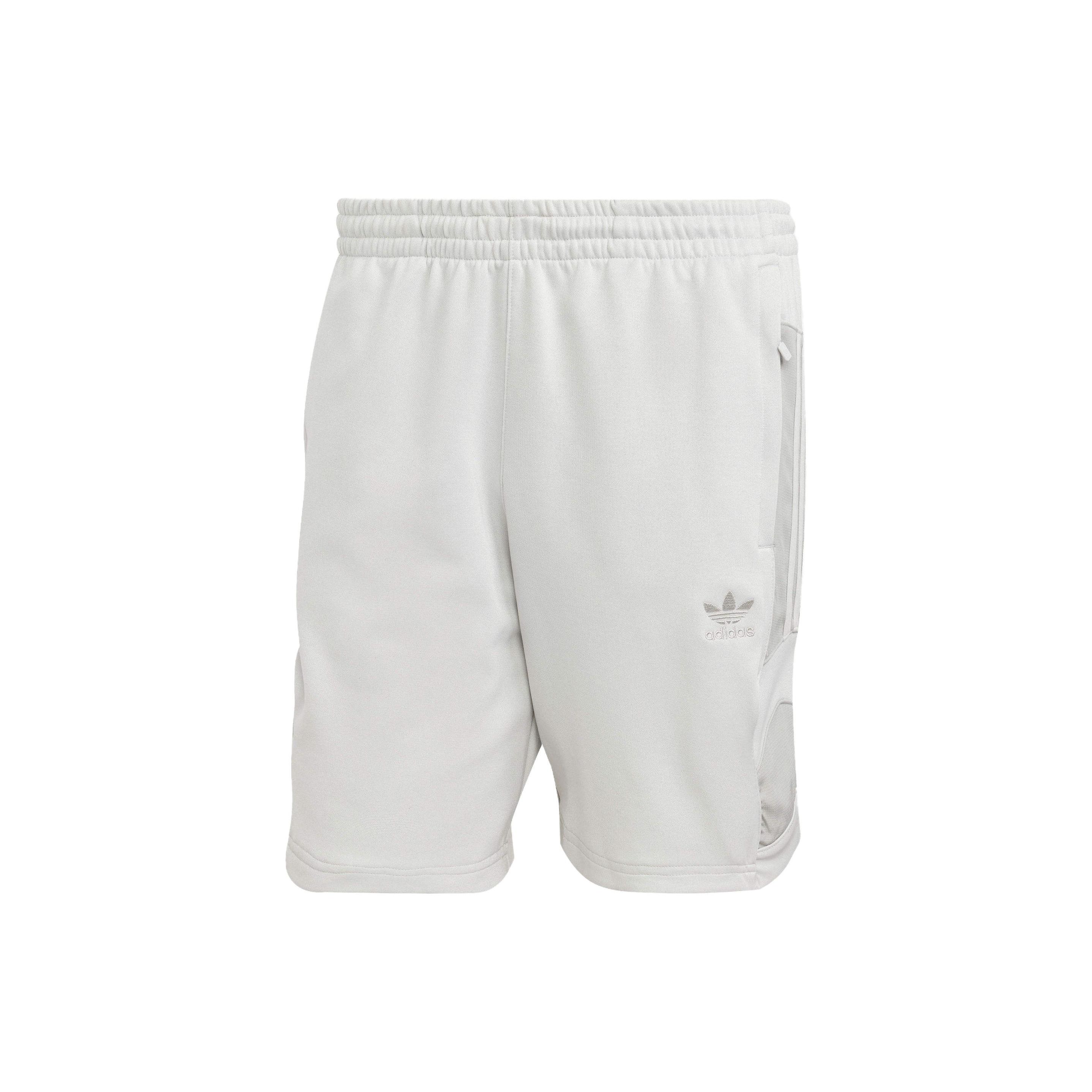 

Adidas Originals Trefoil Rekive Color Block Logo Elastic Waist Straight Leg Shorts Men Shorts Gray HR8572 M