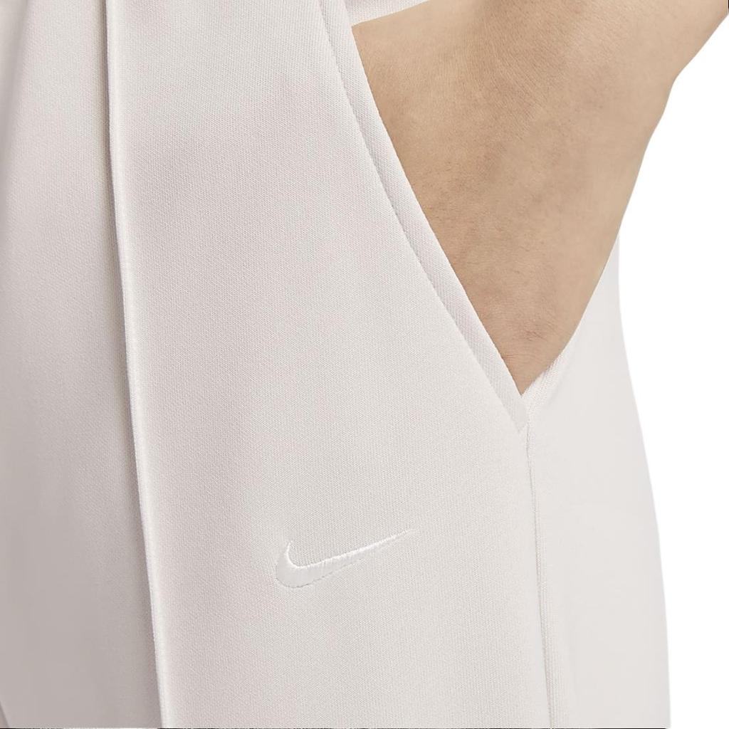 Nike Sportswear Essentials Series Solid High-Waisted Wide-Leg Casual Pants Women Pants Light-Red Wood-Brown FB8491-104