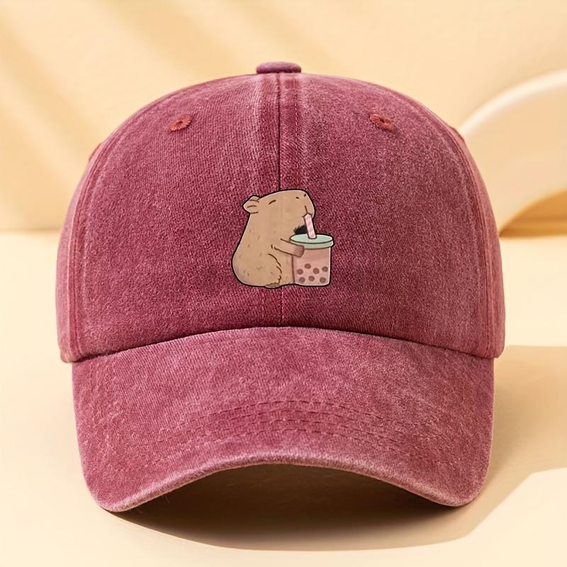 Cute printed baseball cap with fashionable, simple and versatile style, suitable for both Unisex and Women