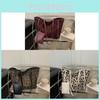 Borsa Tote in PU Stampa Leopardo Stile Street con Chiusura a Zip per Uso Quotidiano