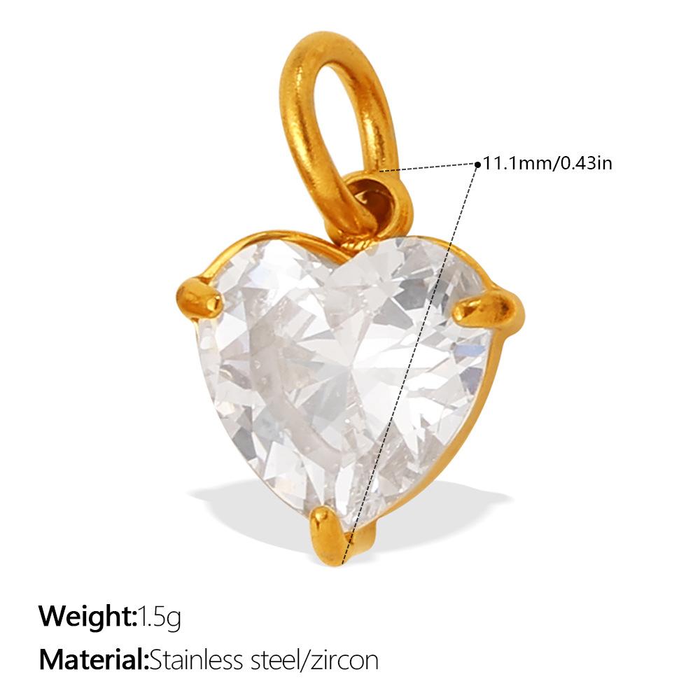 Colorful Diamond Geometric Pendant Light Luxury Niche Multi-Color Multi-Shape Zircon Jewelry Accessories