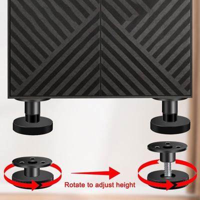 Metal Furniture Legs Replacement Wear-resistant Cabinet Legs Adjustable Anti Scratch Cupboard Sofa Chair Feet