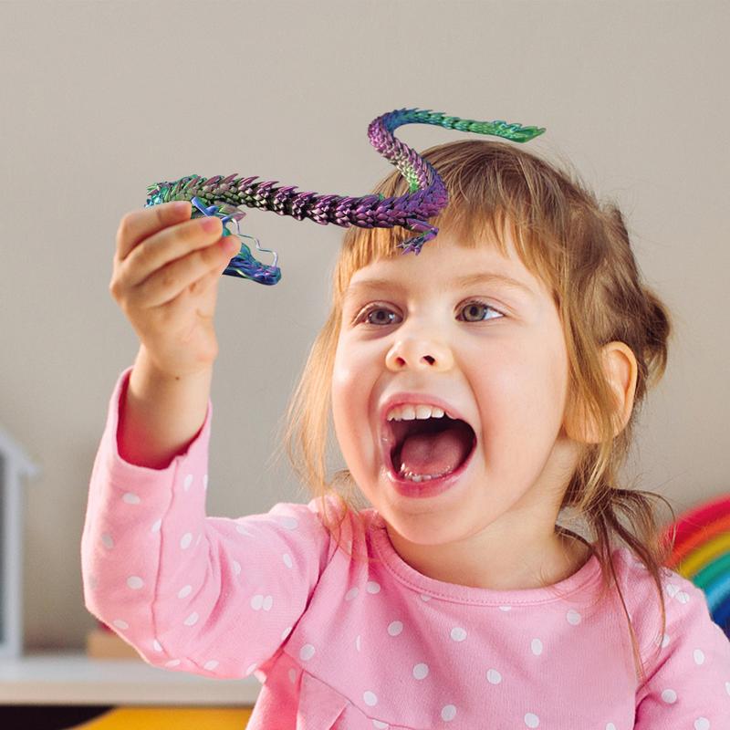 3D Printed Chinese Dragon Full Body Joints That Can Move Home Furnishings and Decorations Are Worth Collecting Creative Toys