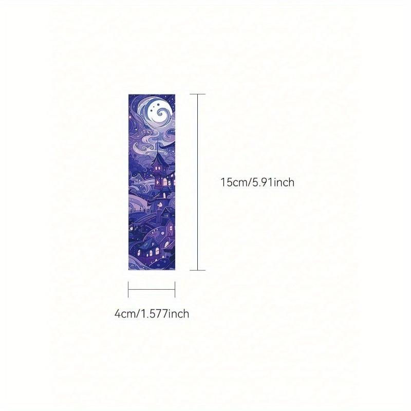 30pcs Oil Painting Style Bookmarks Creative Exquisite Reading Cards Decor Page Clip Back To School