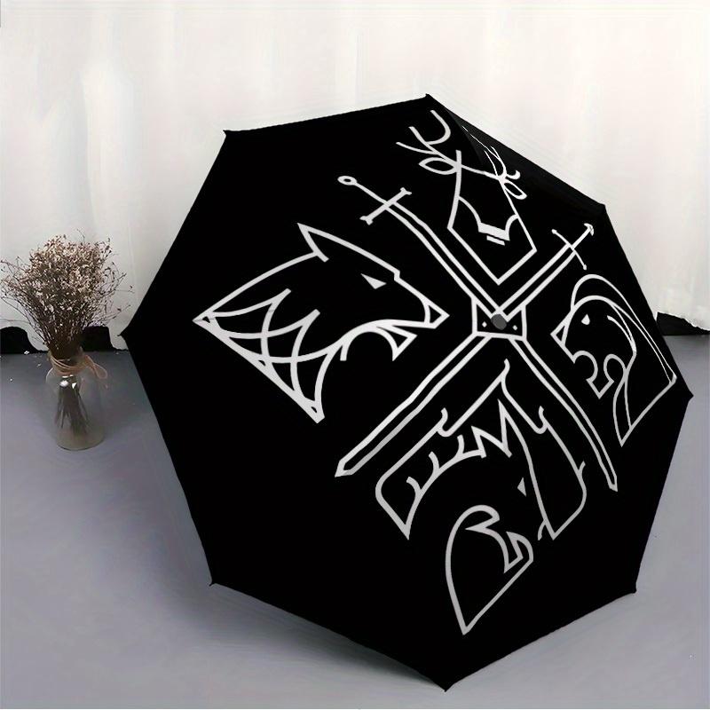 1pc Game of Thrones Windproof Automatic Cute Umbrella, Lightweight for Women/Men, Perfect Christmas Gift A0811232
