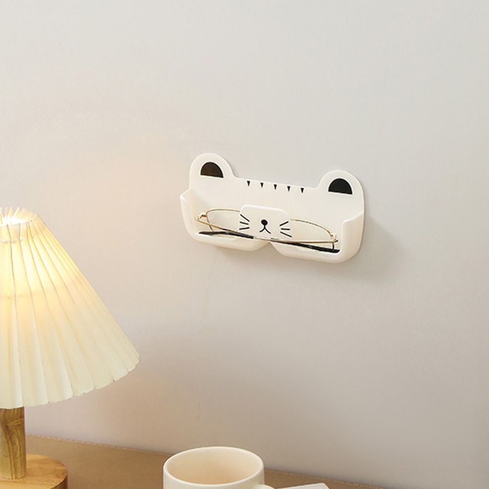 Cute Cat Sun-glasses Display Holder Wall Mounted Glasses Storage Rack  Desktop Bathroom Bedroom