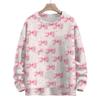 Women's Casual Long Sleeve Bow Woolen Sweatshirt Fall  Vacation Long Sleeve Pullover