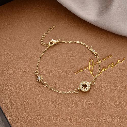 Personality Double Layer Bracelet for Womem Girls Irregular Knot Bangles Elegant Simple Design Fashion Party Style Jewelry Gifts