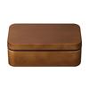 Masakazu Lunch Wood Grain Large 79773 Rice-Resistant Box, Rectangular, Brown, (CC)