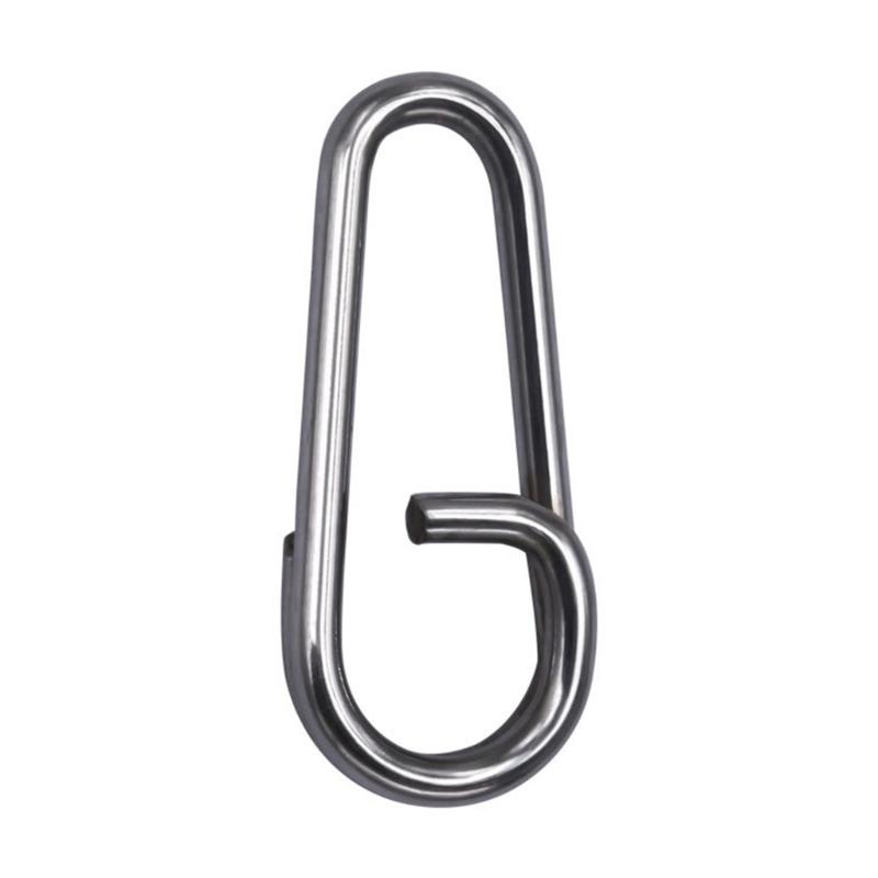 100Pcs High Strength Fishing Oval Split Rings Stainless Steel Split Rings Fishing Lures Connector Lures Rings Enduring