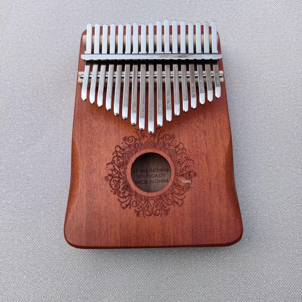 Grenzüberschreitende Kalimba: 17/21-Ton Daumenklavier mit Aufkleber-Etikett