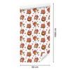 Bear Wallpaper White and Orange for Living Room and Bedroom 50x1000
