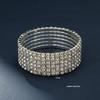 Versatile Rhinestone Bracelet: Elegant Bride's Elastic Bangle