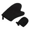 Soft Tanning Glove Self Tanner Mitt Lotion Apply Tool Accessory Beach Gloves (Black)