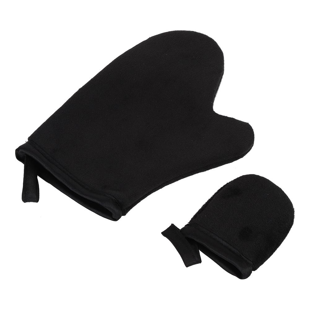 Soft Tanning Glove Self Tanner Mitt Lotion Apply Tool Accessory Beach Gloves (Black)