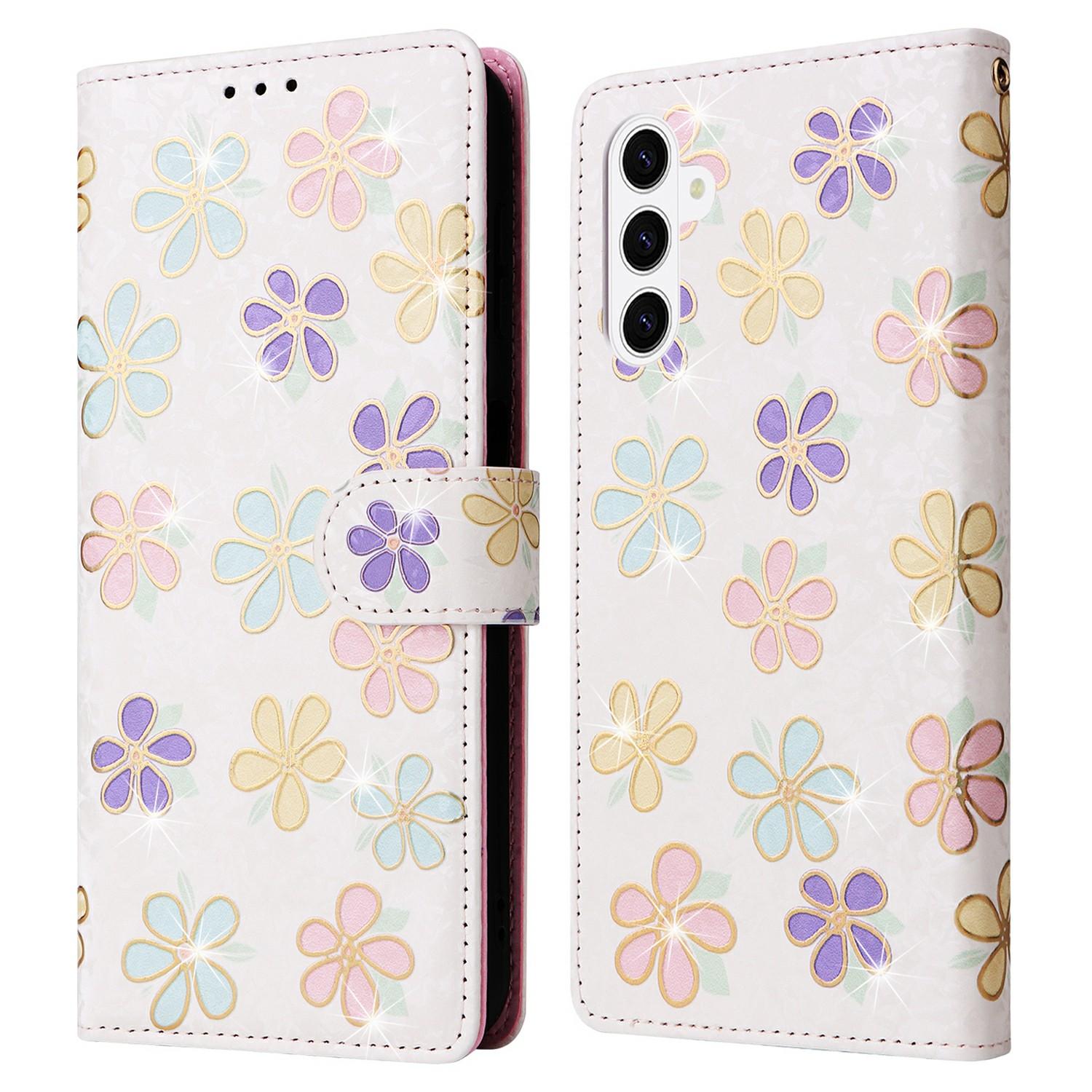 For Samsung Galaxy S26/S26 Pro Case RFID Blocking Flower Leather Phone Cover