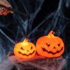Halloween Pumpkin Lantern Lantern, Spooky Handheld Light Up Ambiance Lamp for Party Favors, Outdoor Indoor Decor Festive Lighting