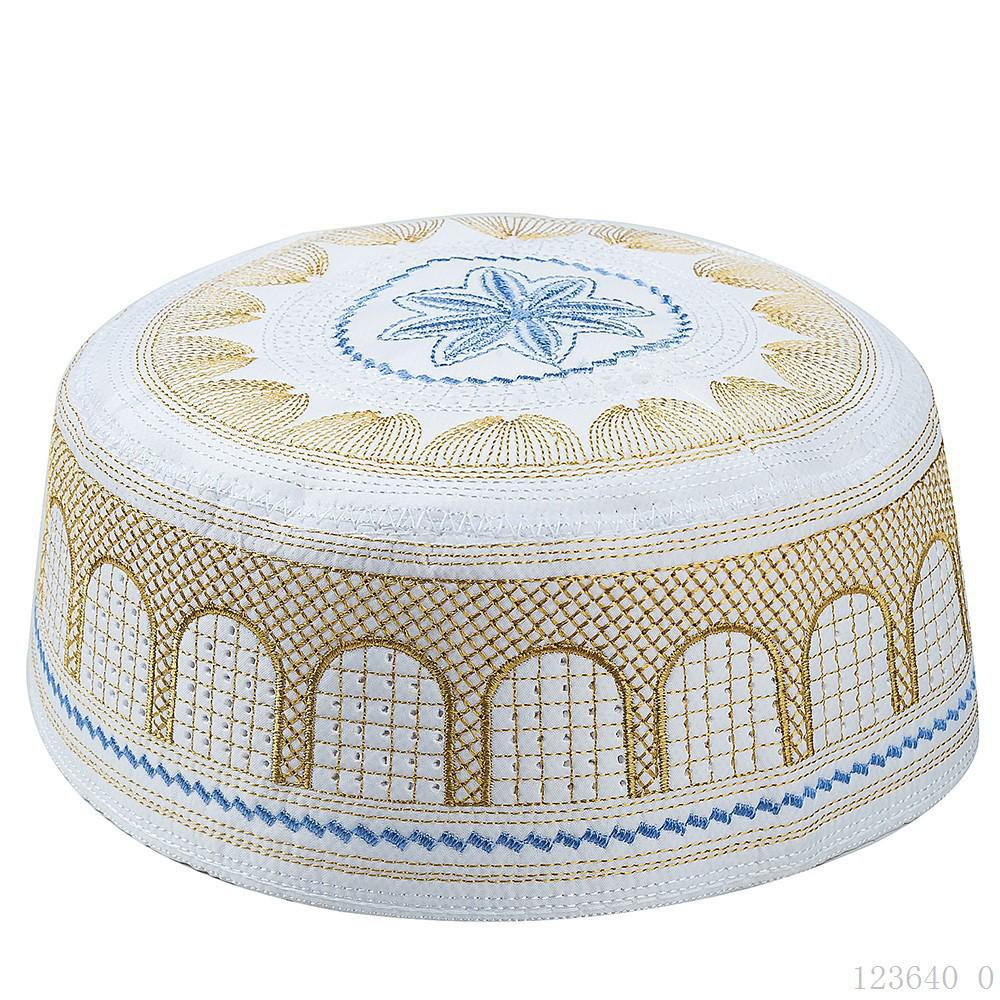 

Ethnic Style Men s Embroidered Flat Top Hat Size 58