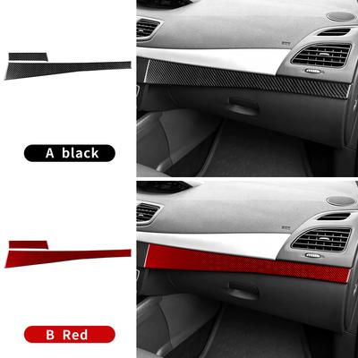 Real Soft Carbon Fiber Trument Panel Strip Trim Sticker For Renault Fluence Megane RS 2009 2010 2011 2012 2013 2014 LHD RHD
