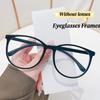 Neutral Fashion Retro Round Frame Glasses Frame New Retro Glasses Frames Women'S Classic Solid Color Lens Free Glasses Frame