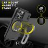 360°Rotating Hidden Metal Ring Car Holder Soft TPU+Hard PC Bumper Phone Case For IPhone17 15 Pro Max 13 12 11 14 Plus 16 Pro Max