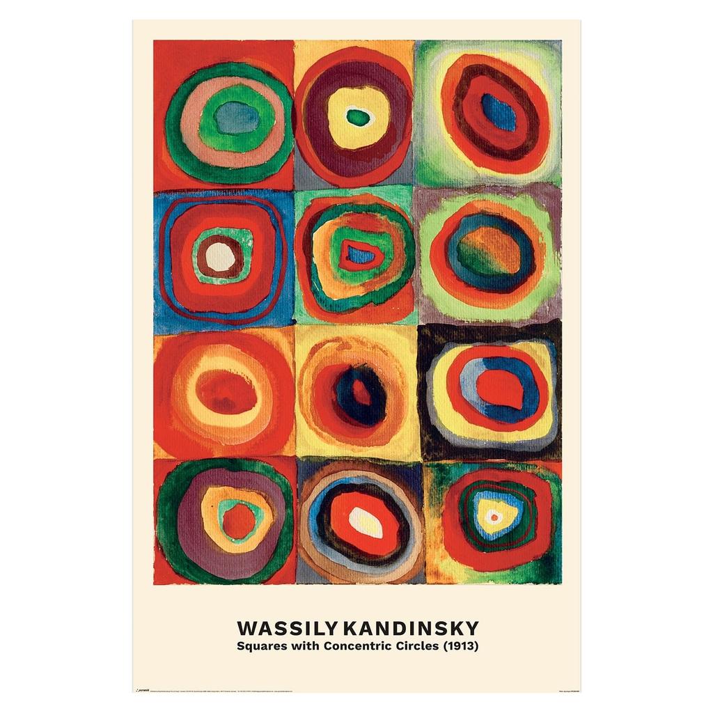 Kandinsky Concentric Circles Maxi Poster