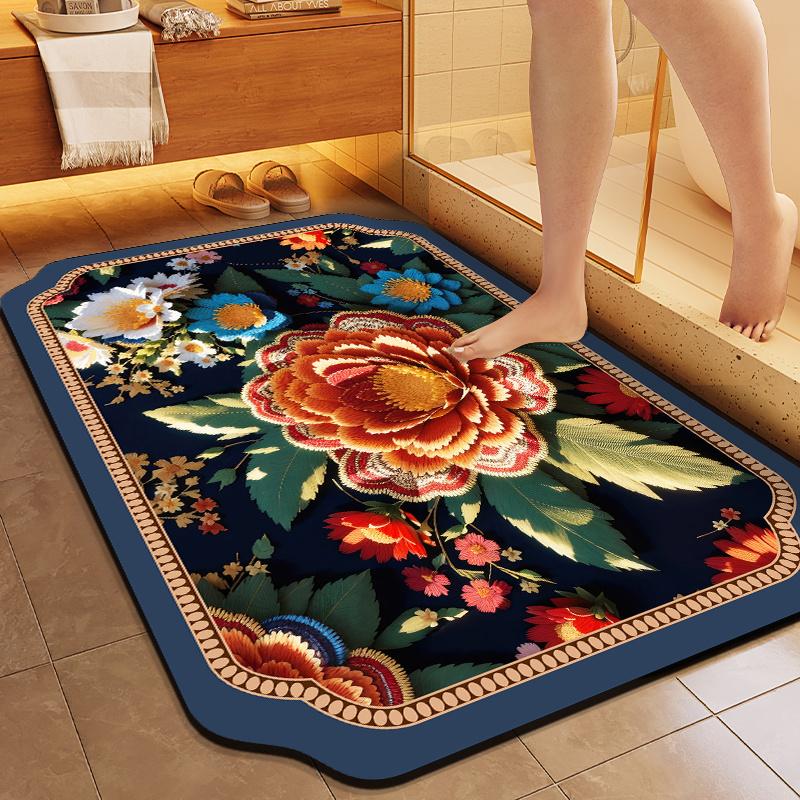 Quick-drying Absorbent Toilet Cute Special Absorbent Foot Mat Toilet Kitchen Door Bathroom Anti-slip Mat