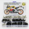 Motorcycle Full Fairing Bolts Kits Screws Washer Nuts Fastener Steel Fit for Honda CBR 1000RR CBR1000RR 2008 2009 2010 2011