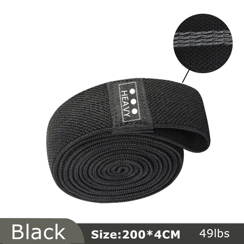 105lb Long Resistance Loop Band Collection Unisex Fitness Yoga Elastic Bands Hip Circle Thigh Squat Band Workout Gym Equipment for Home