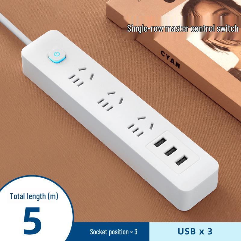 Prelungitor multifuncțional Xiaomi Home cu porturi USB și cablu de extensie