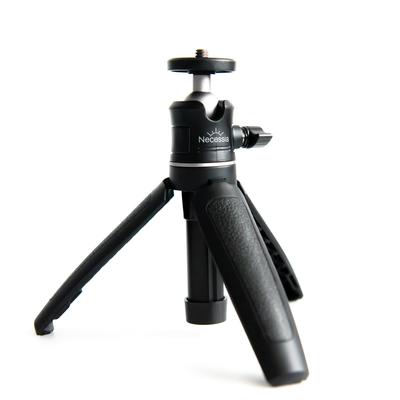 Necessia Mini Tabletop Ultra Selfie Live Black NCT-08 Tripod, Tripod, Lightweight, Stick, Vlog, Streaming,