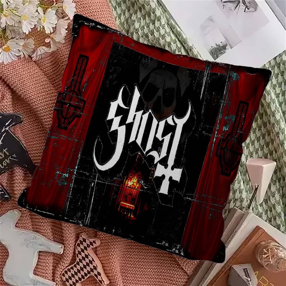

Ghost Band Pillow Gift Home Office Decoration Bedroom Sofa Car Cushion Cover case 45x45 12x12Inch