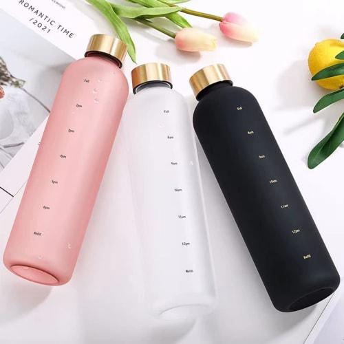 1 Liter Water Bottle, 1000ml, Made from BPA-Free Tritan Resin, the Same Quality Resin as Medical Equipment. Stylish and Simple Design. Perfect for Cyc
