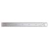 Shinwa Sokutei Straight Upper and Lower 1mm 13463 Ruler, Silver, Sections, Pitch, 30cm,