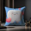 Cuscino per Divano Novità Clinica Dentale Dente Anime Federa Anti-acaro Cerniera Invisibile Morbido Peluche Corto