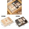 Foldable Polyester Clothing Storage Container With Compartments For Closet Organization
