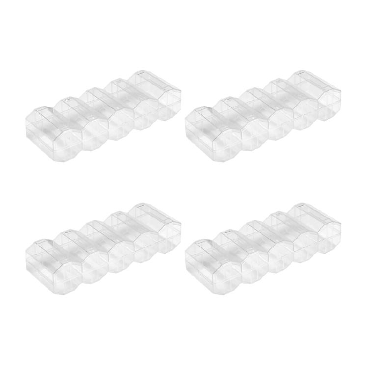 

Bulk 4 Acrylic 5 Cell Chip Organizers N0n Tip Design Portable Trays for Parties 1