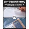 Forvencer Binder Pocket, 10 Pack Super Heavyweight Plastic Folders with Tight Closure, Folders with Pockets Side Loading, Binder Organizer, Binder