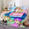 Customiz Name Personality LankyBox - Foxy  Blanket Soft &Warm Sofa Office Bed Travel Lunch Break Blanket, Gift Suitable All Seasons