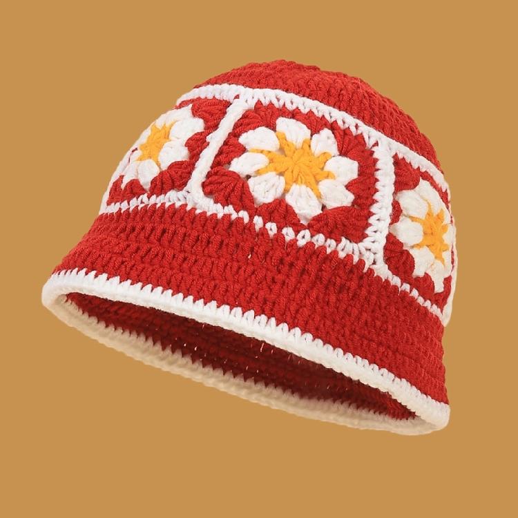 Vacation Floral Hat Handmade Bucket Hat Surprise Gift for Schoolgirls Girlfriend