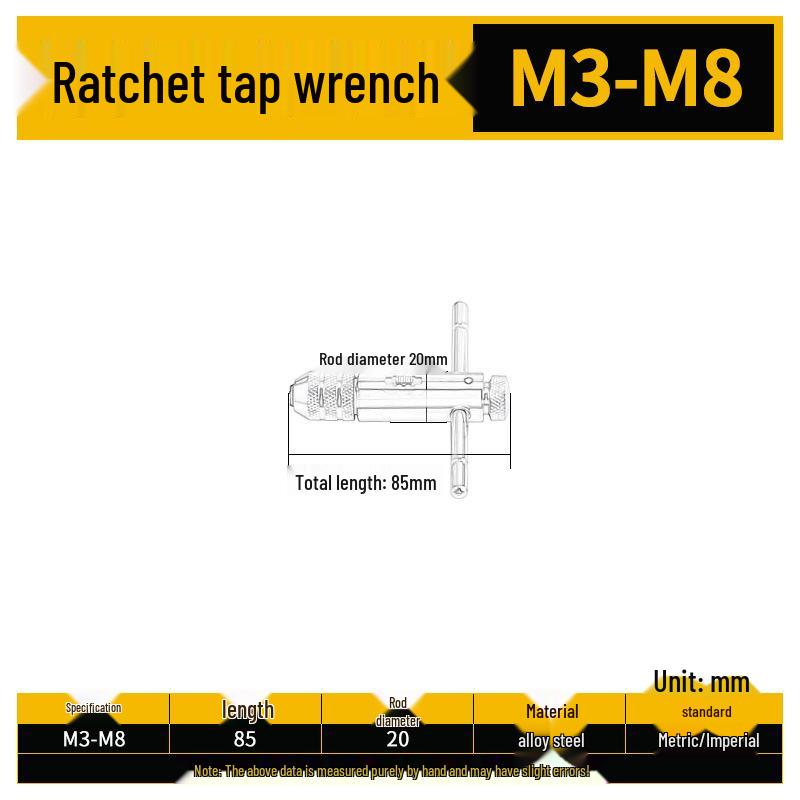 High-Speed Steel Taps & Dies Set: 5, 6, 7, 9-Piece with Tap Wrench and Threading Drill Bits.