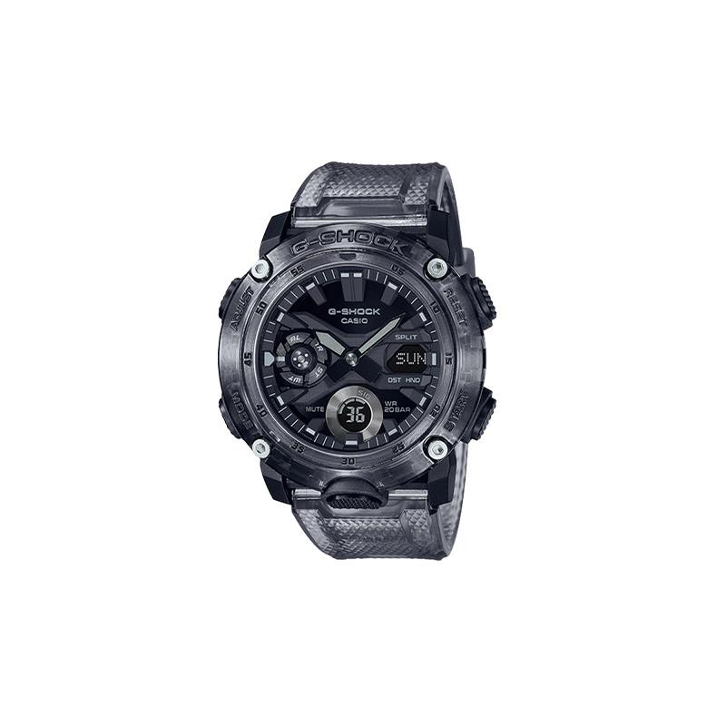 

Casio LCD/pointer dual display series G-SHOCK new ice tough series waterproof and shockproof quartz movement resin strap Japanese and GA-2000SKE-8AJF чорний