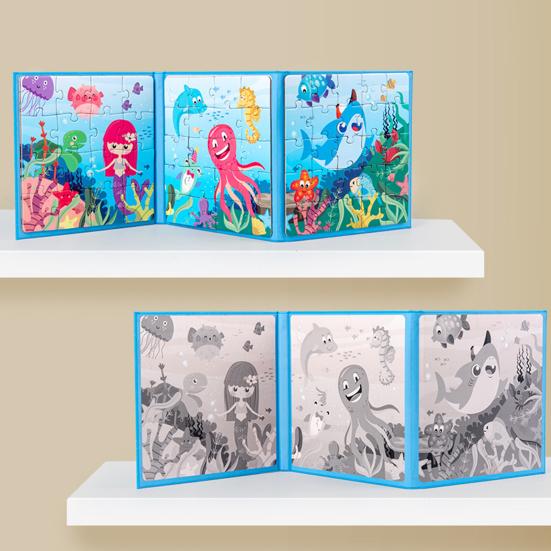 

1 Набор Забавный Складной Компактный Магнитный Пазл Родитель-Ребенок Интерактивная Головоломка Мозг Игра для Подарка